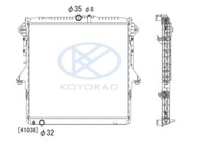 KOYO PL322811 - RADIADOR MAZDA B2500-FORD RANGER M/T