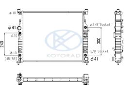 KOYO PL413086 - RADIADOR MERCEDES ML (W164)