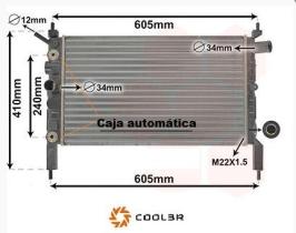 R.D. 10550708B - RADIADOR OPEL ASTRA F A/T