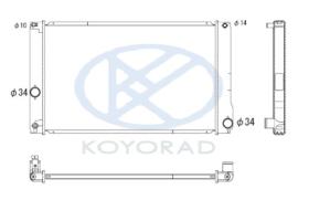 KOYO PL012295R - RADIADOR TOYOTA PRIUS
