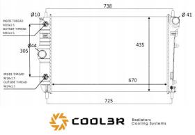 R.D. 103750081 - RADIADOR JAGUAR XK8