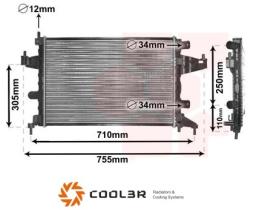 R.D. 10555608A1 - RADIADOR OPEL CORSA C