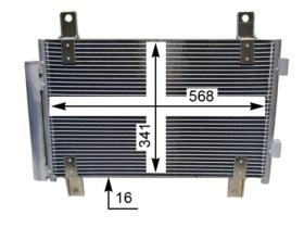 R.D. 105704K8C1 - CONDENSADOR PEUGEOT BOXER-CITROEN JUMPER-FIAT DUCATO