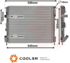 R.D. 106015085 - RADIADOR RENAULT CLIO / KANGOO