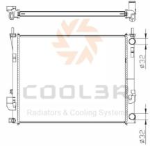 R.D. 1443024 - RADIADOR OPEL VIVARO/MOVANO/RENAULT