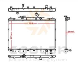 R.D. 1874263 - RADIADOR HONDA FRV 1.7