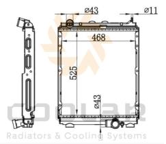 R.D. 1872251 - RADIADOR MITSUBISHI CANTER-FUSO M/T