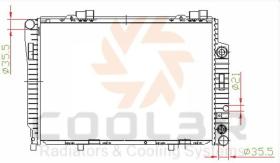 R.D. 105002082 - RADIADOR MERCEDES W202 CLASE C A/T
