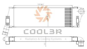 R.D. 106012J81 - INTERCOOLER RENAULT MEGANE II