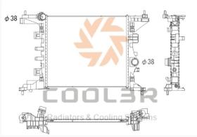 R.D. 105546084 - RADIADOR OPEL MERIVA B