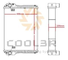 R.D. 1483124 - RADIADOR JCB - LOADALL 526/531/536/541/533-105/536-60