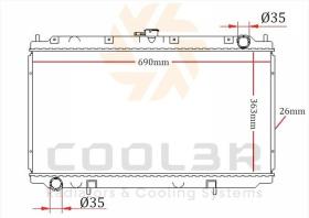 R.D. 102732082 - RADIADOR NISSAN PRIMERA