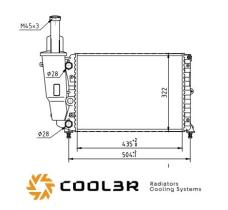 R.D. 103017081 - RADIADOR FIAT PUNTO 55
