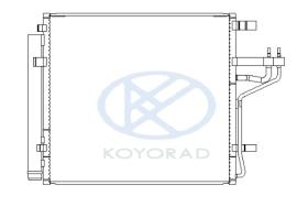 KOYO CD821327 - CONDENSADOR KIA PICANTO/HYUNDAI I10