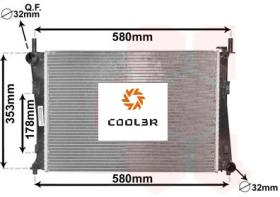R.D. 14531008 - RADIADOR FORD FIESTA V-MAZDA 2