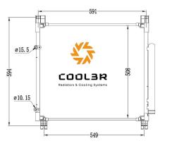 R.D. 1412AC047 - CONDENSADOR TOYOTA HILUX 2.4D-2.8D 15-