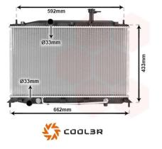 R.D. 104009083 - RADIADOR HYUNDAI ACCENT `05- A/T